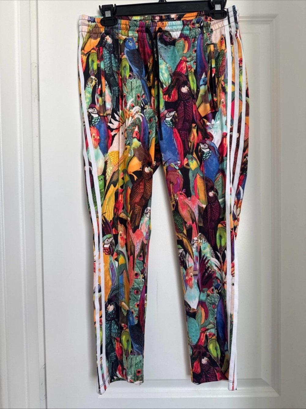 Adidas Originals x FARM Rio PASSAREDO Pants Colorful Rio Parrots Bird Size Small